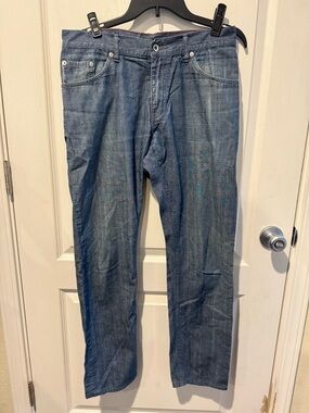 Men's Straight-Leg Denim Jeans - Blue